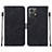 Leather Case Stands Flip Cover Holder YB2 for Motorola Moto G84 5G