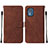 Leather Case Stands Flip Cover Holder YB2 for Nokia C02