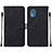 Leather Case Stands Flip Cover Holder YB2 for Nokia C02