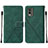 Leather Case Stands Flip Cover Holder YB2 for Nokia C210 Green