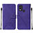 Leather Case Stands Flip Cover Holder YB2 for Nokia C22 Purple