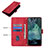 Leather Case Stands Flip Cover Holder YB2 for Nokia G11