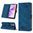 Leather Case Stands Flip Cover Holder YB2 for OnePlus Nord N300 5G