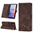 Leather Case Stands Flip Cover Holder YB2 for Oppo A96 5G