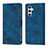 Leather Case Stands Flip Cover Holder YB2 for Samsung Galaxy A24 4G Blue