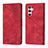 Leather Case Stands Flip Cover Holder YB2 for Samsung Galaxy A24 4G Red