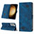 Leather Case Stands Flip Cover Holder YB2 for Samsung Galaxy S23 5G