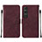 Leather Case Stands Flip Cover Holder YB2 for Sony Xperia 1 V