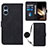 Leather Case Stands Flip Cover Holder YB2 for Sony Xperia 5 V Black