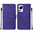 Leather Case Stands Flip Cover Holder YB2 for Xiaomi Civi 2 5G Purple