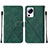 Leather Case Stands Flip Cover Holder YB2 for Xiaomi Mi 12 Lite NE 5G Green