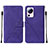Leather Case Stands Flip Cover Holder YB2 for Xiaomi Mi 12 Lite NE 5G Purple