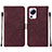 Leather Case Stands Flip Cover Holder YB2 for Xiaomi Mi 13 Lite 5G Red