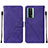 Leather Case Stands Flip Cover Holder YB2 for Xiaomi Poco F5 Pro 5G Purple