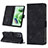 Leather Case Stands Flip Cover Holder YB2 for Xiaomi Poco X5 5G