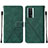 Leather Case Stands Flip Cover Holder YB2 for Xiaomi Redmi K60 5G Green