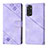 Leather Case Stands Flip Cover Holder YB2 for Xiaomi Redmi Note 11S 4G Purple