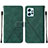 Leather Case Stands Flip Cover Holder YB2 for Xiaomi Redmi Note 12 4G Green