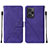 Leather Case Stands Flip Cover Holder YB2 for Xiaomi Redmi Note 12 Turbo 5G Purple