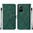 Leather Case Stands Flip Cover Holder YB2 for Xiaomi Redmi Note 12S Green