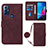 Leather Case Stands Flip Cover Holder YB3 for Motorola Moto G Play (2023)