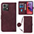 Leather Case Stands Flip Cover Holder YB3 for Motorola Moto G84 5G