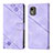 Leather Case Stands Flip Cover Holder YB3 for Nokia C12 Plus Purple