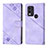 Leather Case Stands Flip Cover Holder YB3 for Nokia C22 Purple