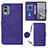 Leather Case Stands Flip Cover Holder YB3 for Nokia X30 5G Purple