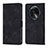 Leather Case Stands Flip Cover Holder YB3 for Oppo Find X6 Pro 5G Black