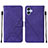 Leather Case Stands Flip Cover Holder YB3 for Samsung Galaxy A04 4G Purple