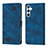 Leather Case Stands Flip Cover Holder YB3 for Samsung Galaxy Quantum4 5G Blue