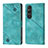 Leather Case Stands Flip Cover Holder YB3 for Sony Xperia 1 V Green