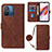 Leather Case Stands Flip Cover Holder YB3 for Xiaomi Poco C55