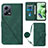 Leather Case Stands Flip Cover Holder YB3 for Xiaomi Redmi Note 12 5G Green