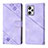 Leather Case Stands Flip Cover Holder YB3 for Xiaomi Redmi Note 12 Explorer Purple