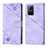 Leather Case Stands Flip Cover Holder YB3 for Xiaomi Redmi Note 12S Purple