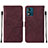 Leather Case Stands Flip Cover Holder YB4 for Motorola Moto E13