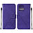 Leather Case Stands Flip Cover Holder YB4 for Motorola Moto Edge 40 Pro 5G Purple