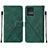 Leather Case Stands Flip Cover Holder YB4 for Motorola Moto G 5G (2023) Green