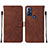 Leather Case Stands Flip Cover Holder YB4 for Motorola Moto G Play Gen 2