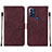 Leather Case Stands Flip Cover Holder YB4 for Motorola Moto G Play Gen 2