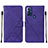 Leather Case Stands Flip Cover Holder YB4 for Motorola Moto G Play Gen 2 Purple