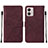 Leather Case Stands Flip Cover Holder YB4 for Motorola Moto G53 5G