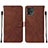 Leather Case Stands Flip Cover Holder YB4 for Motorola Moto G72