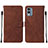 Leather Case Stands Flip Cover Holder YB4 for Nokia X30 5G