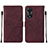 Leather Case Stands Flip Cover Holder YB4 for Oppo A58 5G