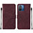 Leather Case Stands Flip Cover Holder YB4 for Xiaomi Poco C55