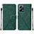 Leather Case Stands Flip Cover Holder YB4 for Xiaomi Poco X5 5G Green