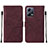 Leather Case Stands Flip Cover Holder YB4 for Xiaomi Poco X5 5G Red